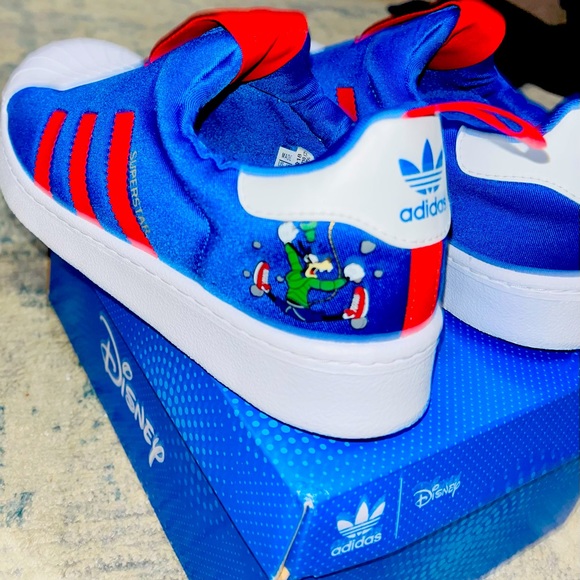 🔥NEW🔥 Adidas Disney x Superstar 360 (Blue,Red, White), Youth Size 3: $55 (FIRM) - Picture 8 of 15